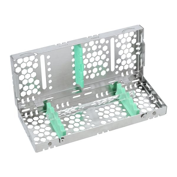 Cassette 100% Stainless Steel Small Green 5 Instruments Each