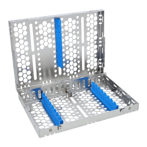 Cassette 100% Stainless Steel Medium Blue 10 Instruments Each