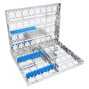 Cassette 100% Stainless Steel Large Blue 20 Instruments Each