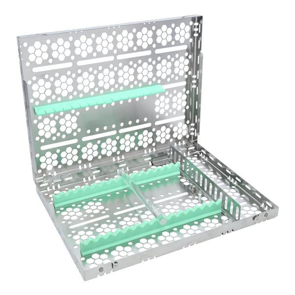 Cassette 100% Stainless Steel Large Light Green 20 Instruments Ea