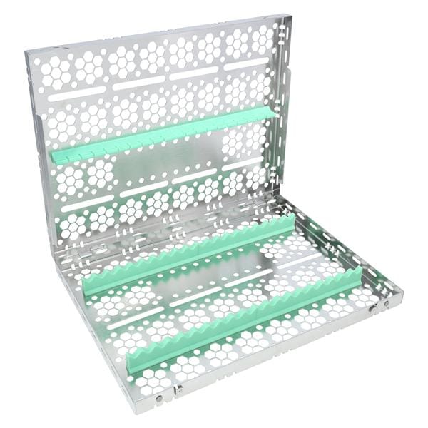 Cassette 100% Stainless Steel Large Light Green 20 Instruments Each