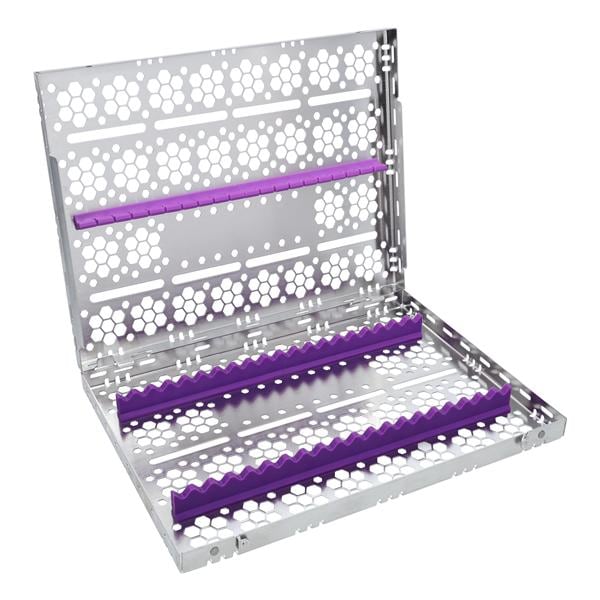 Cassette 100% Stainless Steel Large Purple 20 Instruments Each