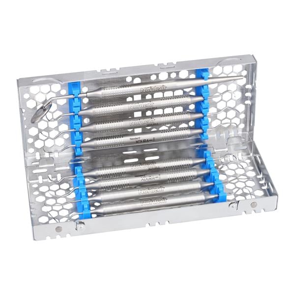 2-Tier Cassette 100% Stainless Steel Small Blue 8 Instruments Each thumbnail 2