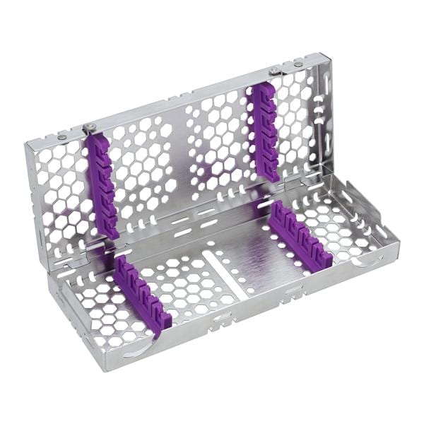 2-Tier Cassette 100% Stainless Steel Small Purple 8 Instruments Each product image