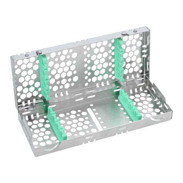2-Tier Cassette 100% Stainless Steel Small Light Green 8 Instruments Each product image