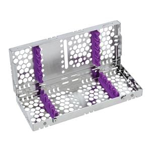 2-Tier Cassette 100% Stainless Steel Small Purple 8 Instruments Each