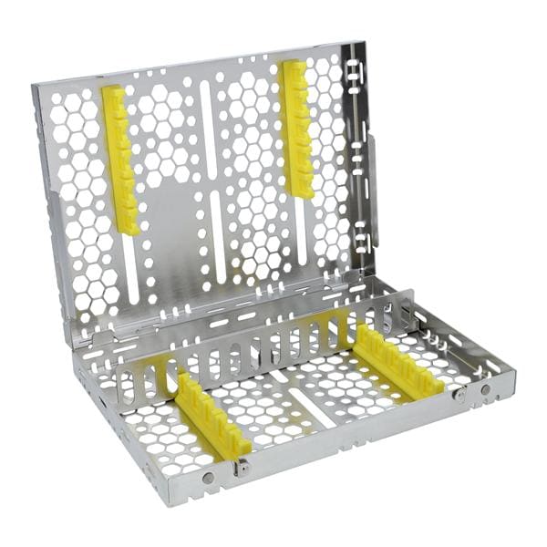 Double Sided Cassette 100% Stainless Steel Medium Yellow 16 Instruments Each product image