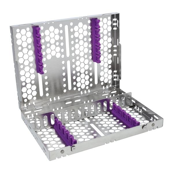 Double Sided Cassette 100% Stainless Steel Medium Purple 16 Instruments Each product image