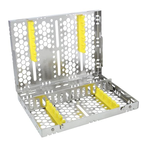 Double Sided Cassette 100% Stainless Steel Medium Yellow 16 Instruments Each