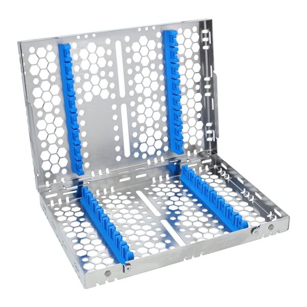 Double Sided Cassette 100% Stainless Steel Medium Blue 16 Instruments Each product image