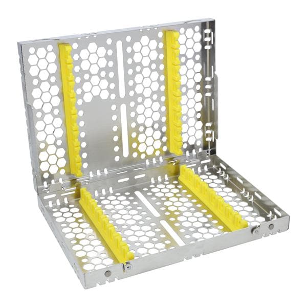 Double Sided Cassette 100% Stainless Steel Medium Yellow 16 Instruments Each product image