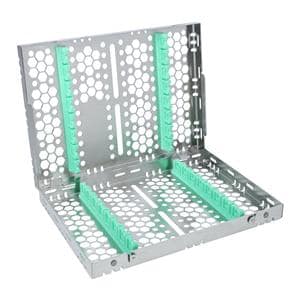 Double Sided Cassette 100% Stainless Steel M Light Green 16 Instruments Each