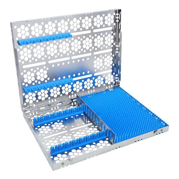 Double Decker Cassette 100% Stainless Steel Large Blue 24 Instruments Each product image
