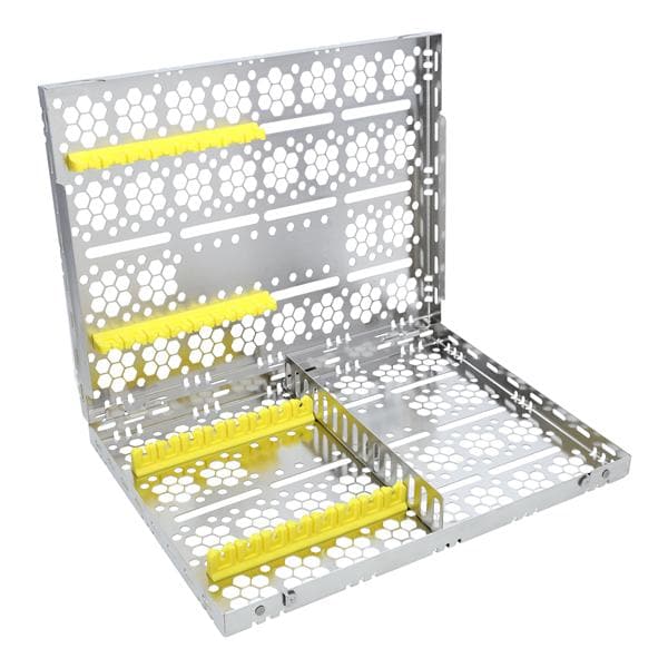 Double Decker Cassette 100% Stainless Steel Large Yellow 24 Instruments Each product image
