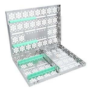 Double Decker Cassette 100% Stainless Steel Lg Light Green 24 Instruments Each