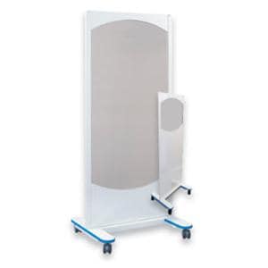 Clear-Pb X-Ray Barrier White 25x31x75" Ld/.5mm Lk Cstr W/ 30x24 Clr Pnl Ea