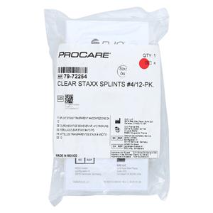Procare Immobilization Splint Finger Size 4 Plastic 2.475" Ambidextrous