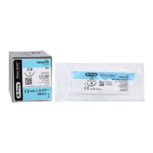 Perma Sharp Suture 3-0 18" Silk Braid C-9 Black 12/Bx