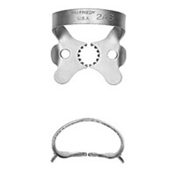 Rubber Dam Clamp, # 2AS, Larger Premolars, Satin Steel, 1/Pk, RDCM2AS thumbnail 7