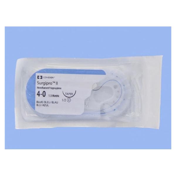 Surgipro II Suture 4-0 30" Polypropylene Monofilament V-20 Blue 36/Ca
