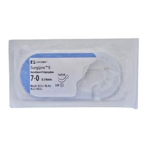 Surgipro II Suture 7-0 24" Polypropylene Monofilament CV-1/CV-1 Blue 36/Ca