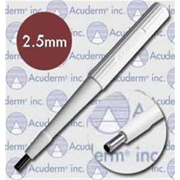 Acu-Punch Dermal Biopsy Punch 2.5mm Stainless Steel Blade Sterile Disp 50/Bx