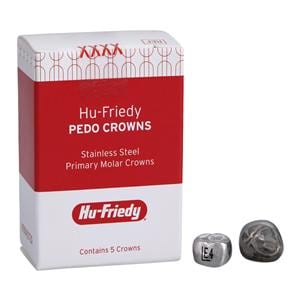 PEDO CROWNS Crowns Size ULE4 2nd Prim ULM Replacement Crowns 5/Pk