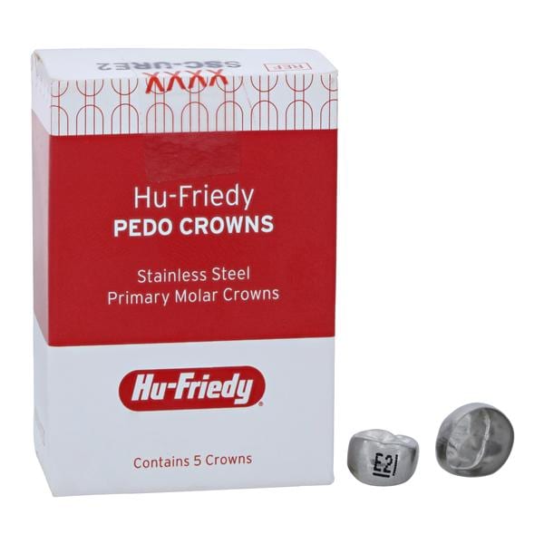 PEDO CROWNS Crowns Size URE2 2nd Primary Upper Right Molar Refill 5/Pk