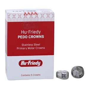 PEDO CROWNS Crowns Size LRE4 2nd Primary Lower Right Molar Refill 5/Pk