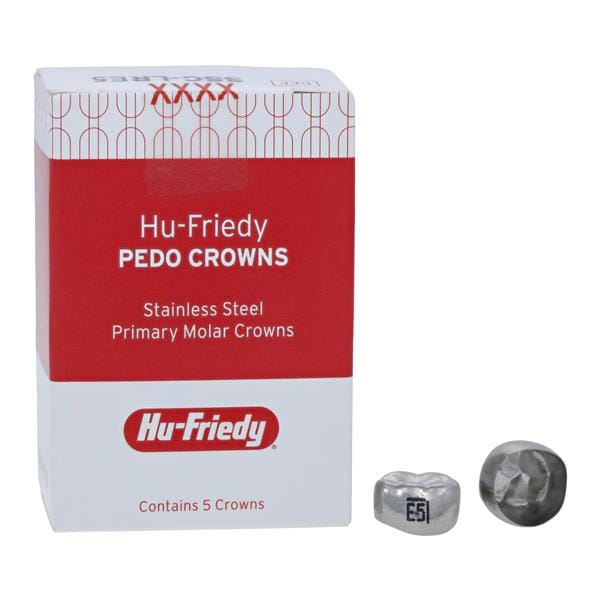 PEDO CROWNS Crowns Size LRE5 2nd Primary Lower Right Molar Refill 5/Pk