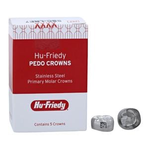 PEDO CROWNS Crowns Size LRE7 2nd Primary Lower Right Molar Refill 5/Pk