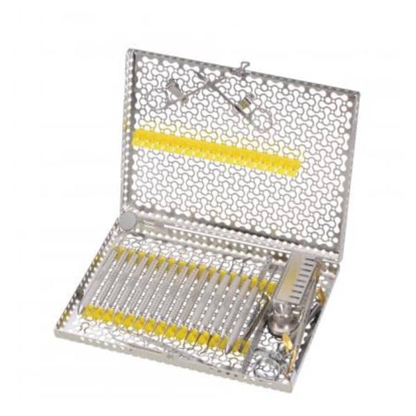 IMS Infinity Series Instrument Cassette Stainless Steel Lg Ylw 16 Instruments Ea