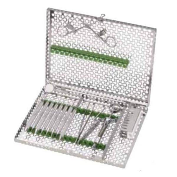 Signa Stat Instrument Cassette Stainless Steel Ocean Blue 12 Instruments Ea