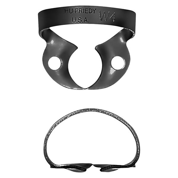 Hu-Friedy Black Line Rubber Dam Clamp Wingless Size W4 Ea