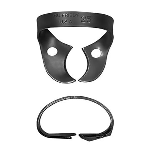 Hu-Friedy Black Line Rubber Dam Clamp Wingless Size 25 Ea