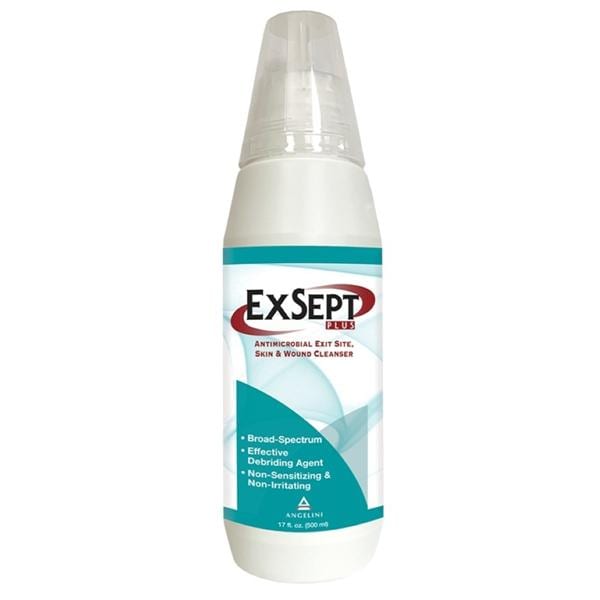 Exsept Plus Wound Cleanser Sod Hypochl/Sod Chl/Prfd Wtr NS Spry 500 12/Ca