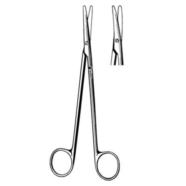 Metzenbaum-Nelson Dissecting Scissors Curved 9" Stainless Steel NS Rsbl Ea