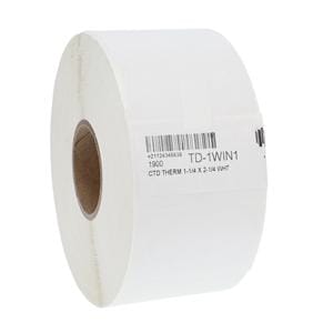 Patient/Thermo Label White 1.25x2.25" 1900/Rl