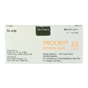 Procrit Injection 40,000u/mL SDV 1mL 4/Package