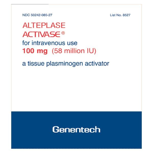 Activase Injection 100mg/Vl Powder SDV 100mL Each