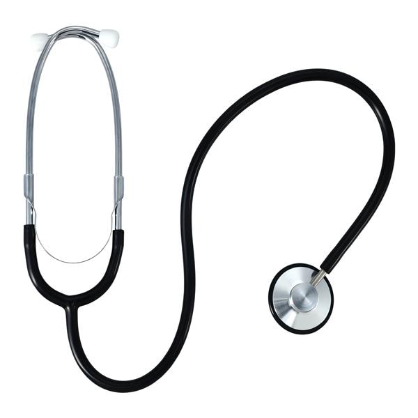 Tech-Med Basic Stethoscope Black PVC Tubing Ea