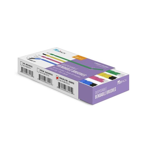 Bendable Brushes Fine Brush Assorted Fine 100/Bx