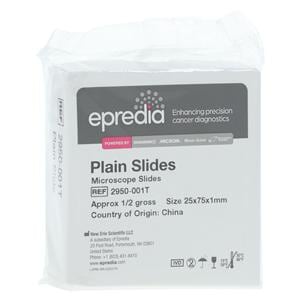 Plain Microscope Slide 3x1" Clear 72/Bx, 20 BX/CA