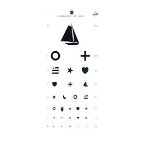 Snellen Letters 22x11" Vision Chart Ea