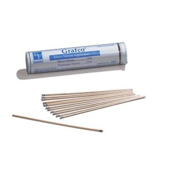 Silver Nitrate Topical Applicator 75%/25% 12" Vial 100/Package