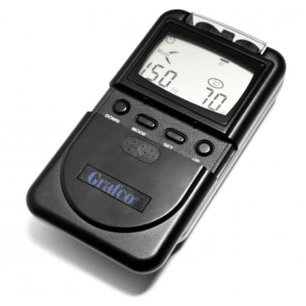 Grafco TENS Stimulator 2 Channel Digital With 9V/Cry Cs/4 Elctrds/Ldwrs