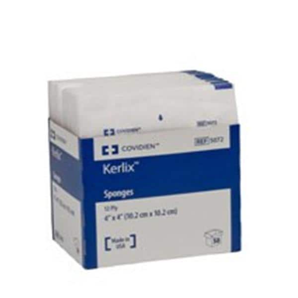 Kerlix Cotton Gauze Sponge 4x4" 12 Ply Sterile USP Type VII Pre-Washed LF