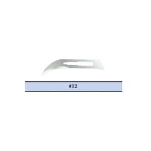 Feather Stainless Steel Sterile Surgical Blade Size 12 Disposable 100/Bx