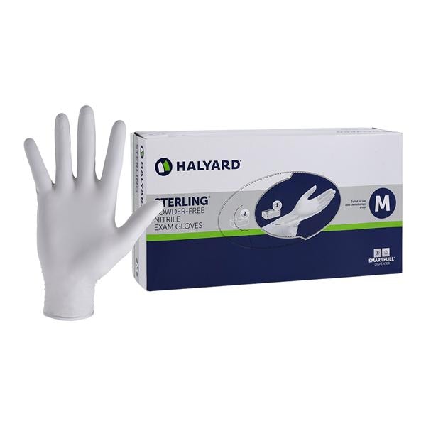 Sterling Nitrile Exam Gloves Medium Sterling Silver Non-Sterile 200/Bx