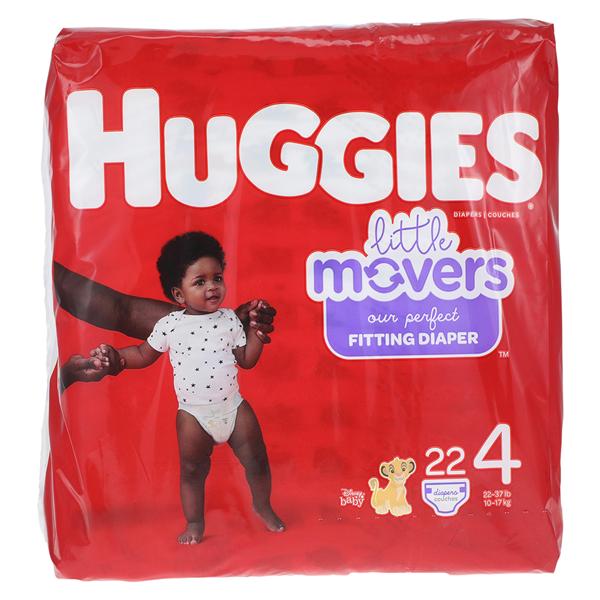 Huggies Little Movers Diaper Max Unisex Wt Frgrnc Fr Dsny Size 4 22-37lbs 22/Pk